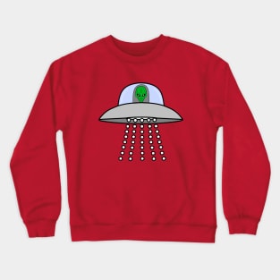 BEAM Me Up Alien Spaceship Crewneck Sweatshirt